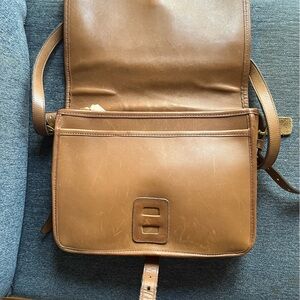 Classic Brown Leather Coach bag